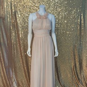 Soft peach sleeveless dress